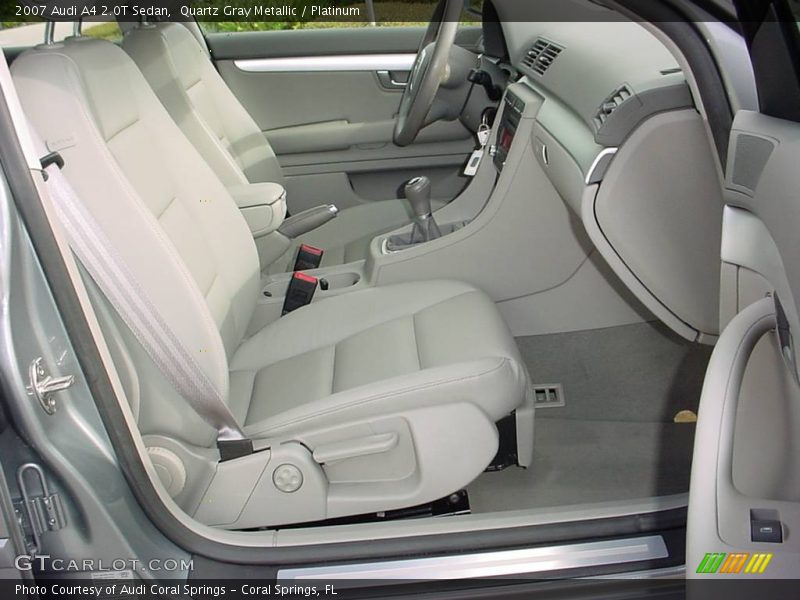 Quartz Gray Metallic / Platinum 2007 Audi A4 2.0T Sedan