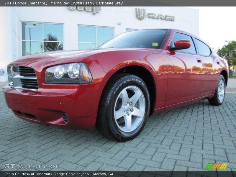 Inferno Red Crystal Pearl / Dark Slate Gray 2010 Dodge Charger SE