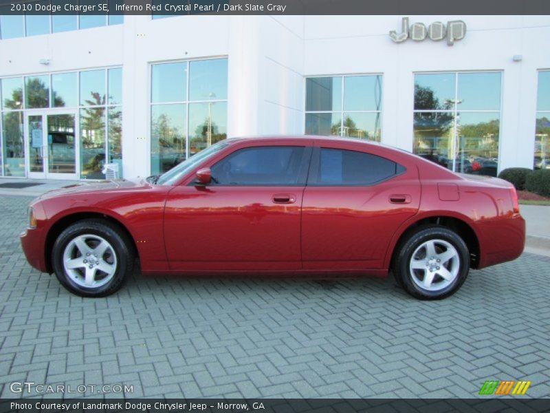 Inferno Red Crystal Pearl / Dark Slate Gray 2010 Dodge Charger SE