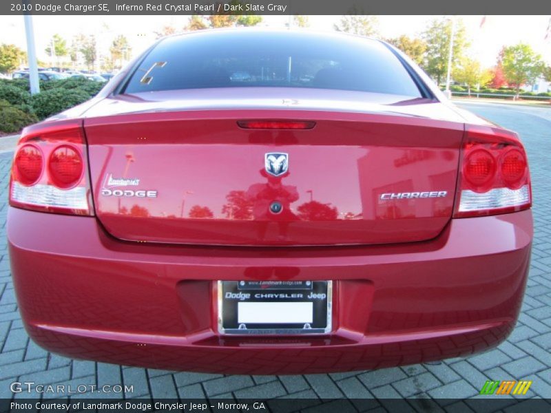 Inferno Red Crystal Pearl / Dark Slate Gray 2010 Dodge Charger SE