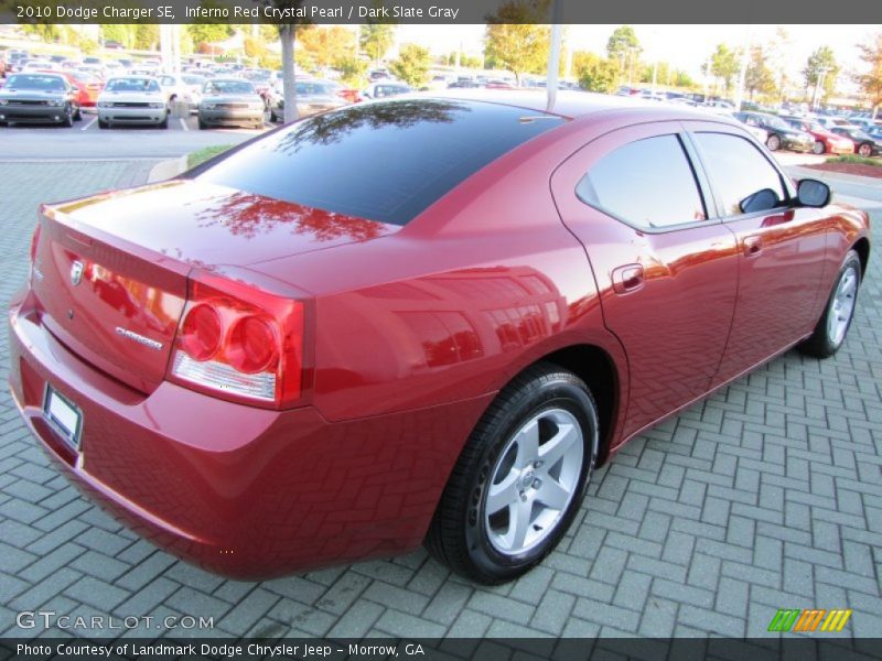 Inferno Red Crystal Pearl / Dark Slate Gray 2010 Dodge Charger SE