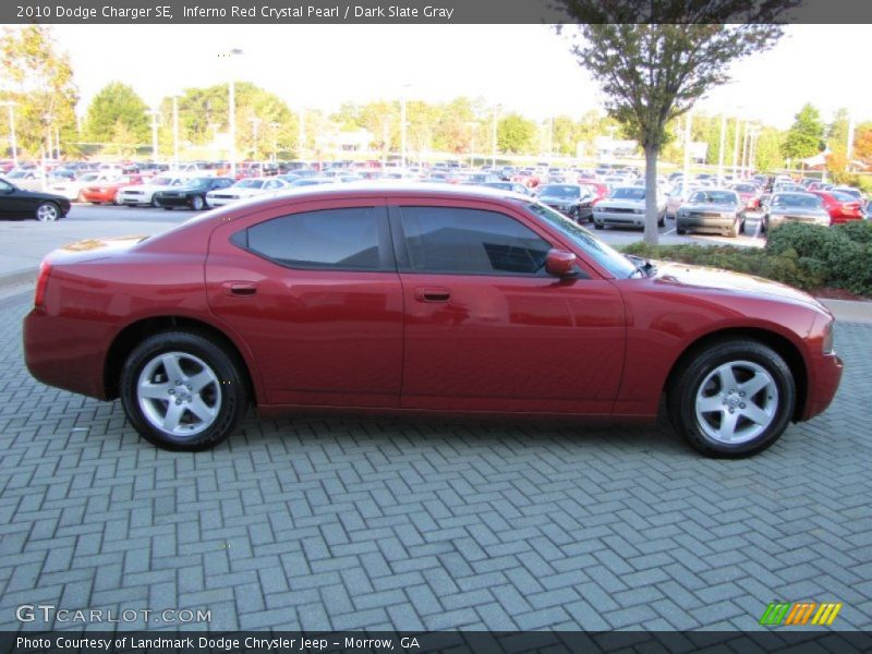 Inferno Red Crystal Pearl / Dark Slate Gray 2010 Dodge Charger SE