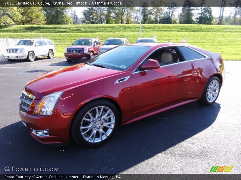 Crystal Red Tintcoat / Cashmere/Cocoa 2011 Cadillac CTS Coupe