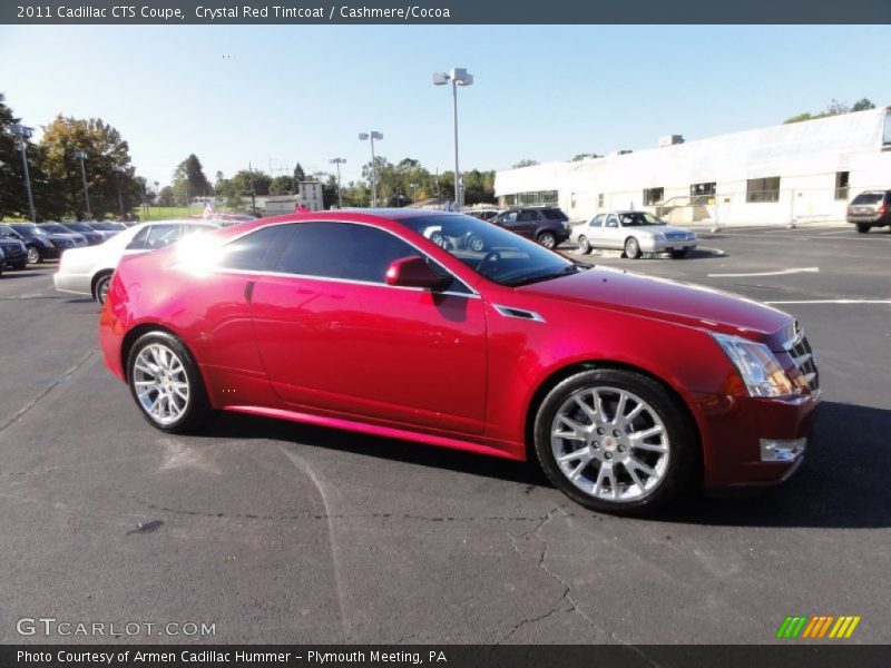 Crystal Red Tintcoat / Cashmere/Cocoa 2011 Cadillac CTS Coupe