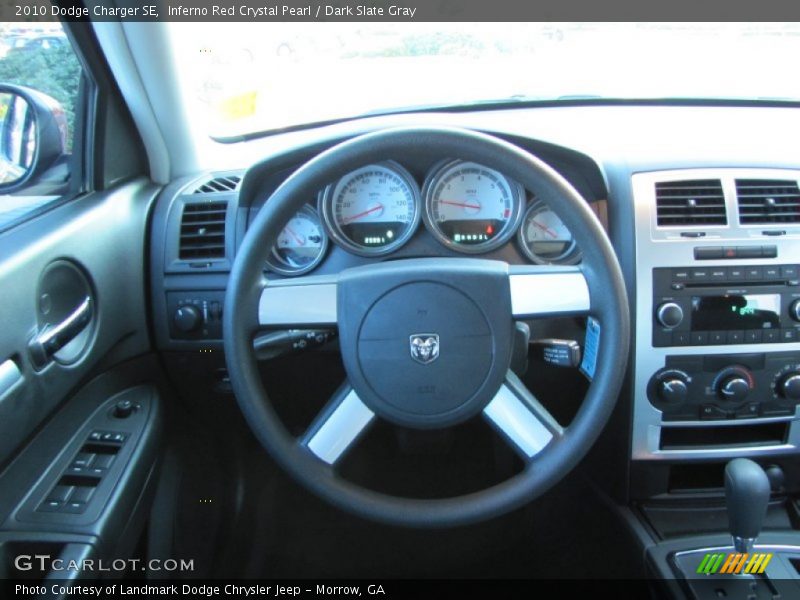 Inferno Red Crystal Pearl / Dark Slate Gray 2010 Dodge Charger SE