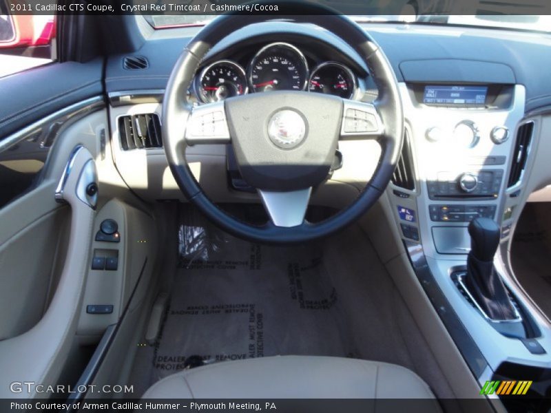 Crystal Red Tintcoat / Cashmere/Cocoa 2011 Cadillac CTS Coupe