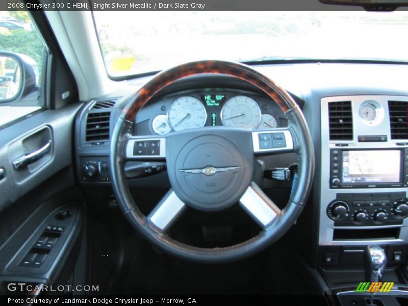 Bright Silver Metallic / Dark Slate Gray 2008 Chrysler 300 C HEMI