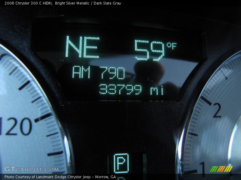 Bright Silver Metallic / Dark Slate Gray 2008 Chrysler 300 C HEMI