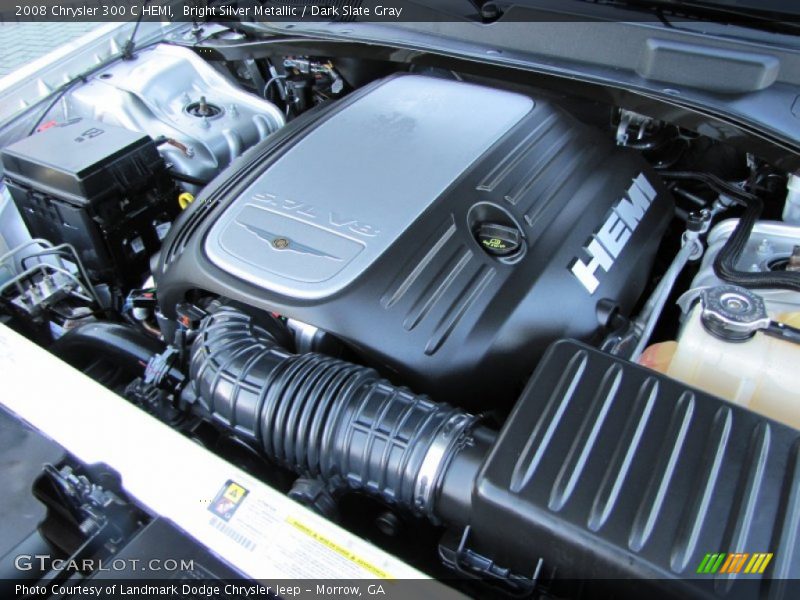 Bright Silver Metallic / Dark Slate Gray 2008 Chrysler 300 C HEMI