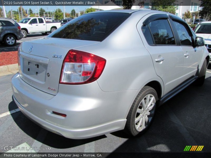 Quicksilver Metallic / Black 2010 Suzuki SX4 Sport Sedan S