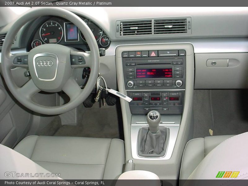 Quartz Gray Metallic / Platinum 2007 Audi A4 2.0T Sedan