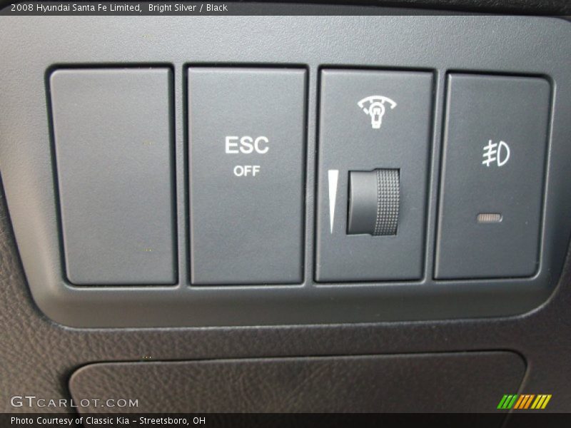 Bright Silver / Black 2008 Hyundai Santa Fe Limited