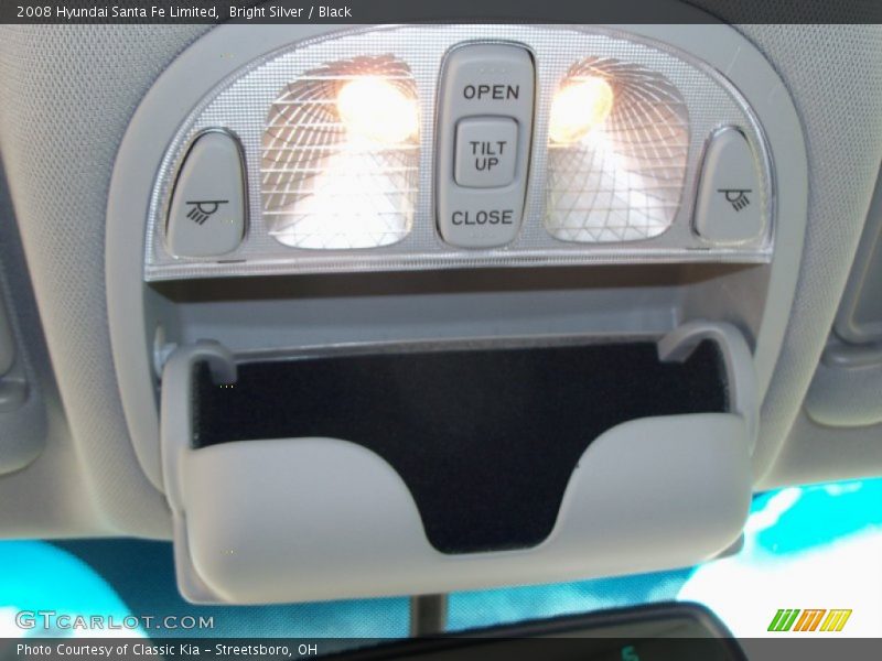 Bright Silver / Black 2008 Hyundai Santa Fe Limited