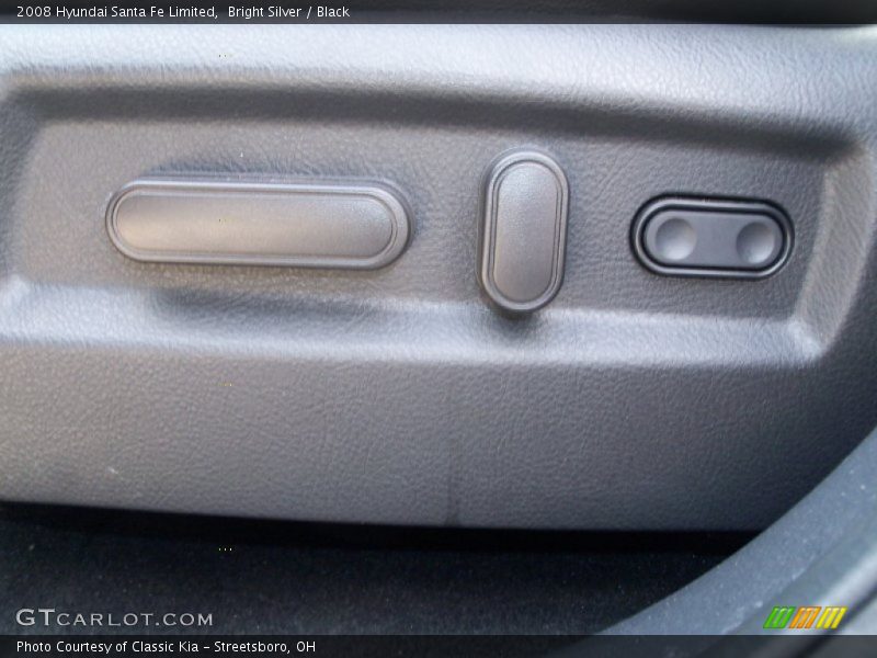 Bright Silver / Black 2008 Hyundai Santa Fe Limited