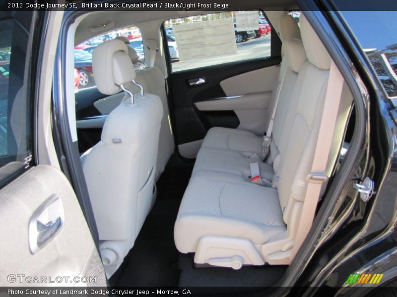 Brilliant Black Crystal Pearl / Black/Light Frost Beige 2012 Dodge Journey SE