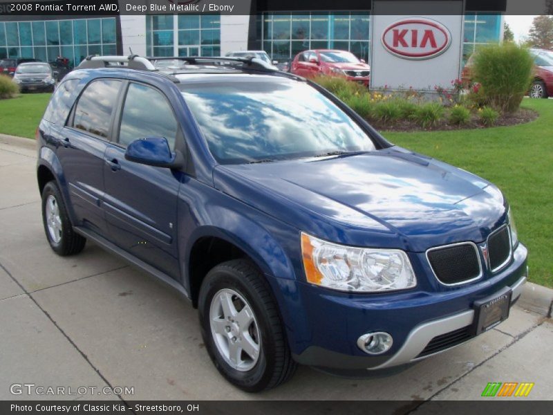 Deep Blue Metallic / Ebony 2008 Pontiac Torrent AWD