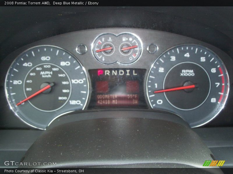 Deep Blue Metallic / Ebony 2008 Pontiac Torrent AWD