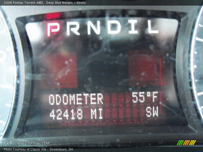 Deep Blue Metallic / Ebony 2008 Pontiac Torrent AWD
