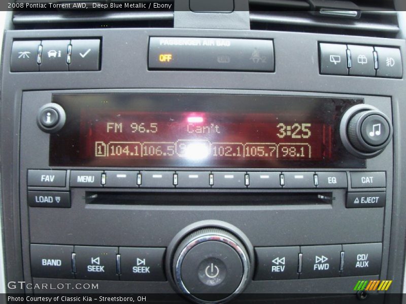 Deep Blue Metallic / Ebony 2008 Pontiac Torrent AWD
