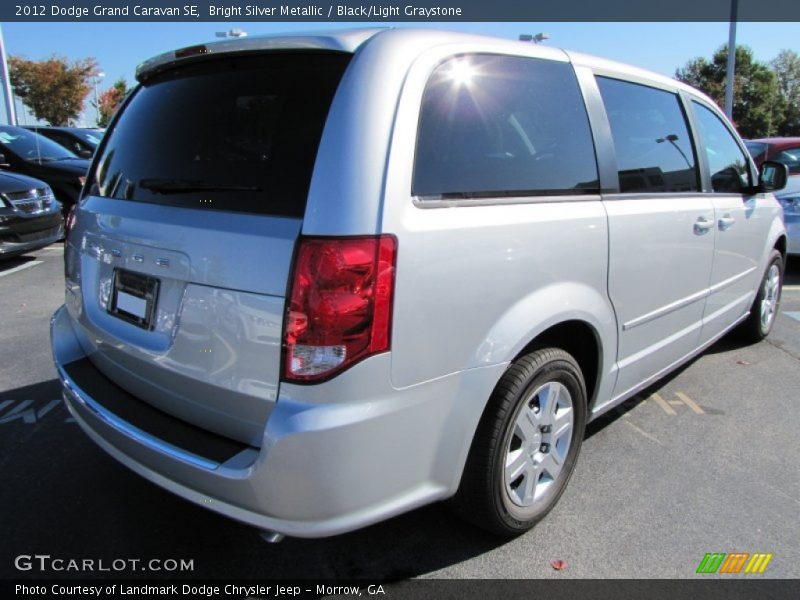 Bright Silver Metallic / Black/Light Graystone 2012 Dodge Grand Caravan SE