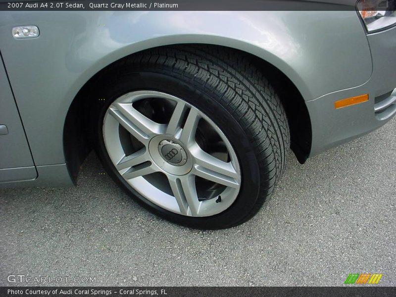 Quartz Gray Metallic / Platinum 2007 Audi A4 2.0T Sedan