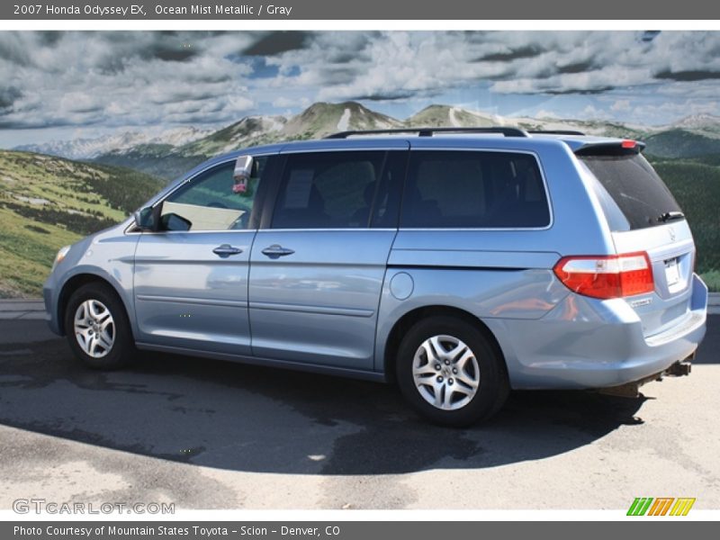Ocean Mist Metallic / Gray 2007 Honda Odyssey EX