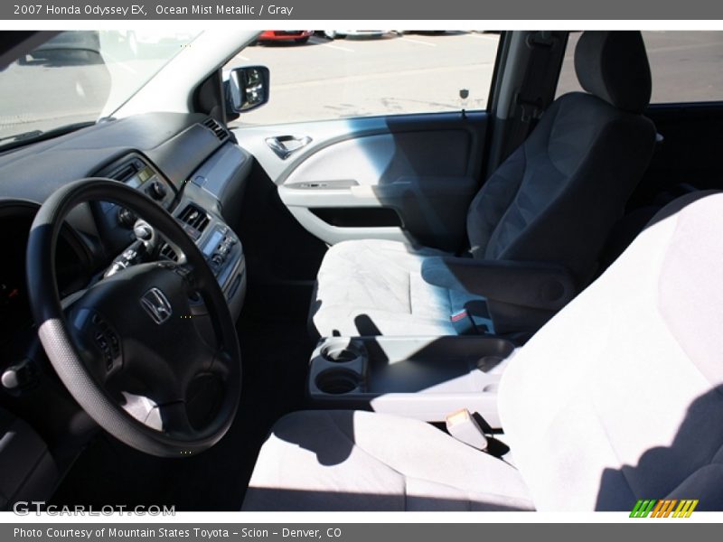 Ocean Mist Metallic / Gray 2007 Honda Odyssey EX