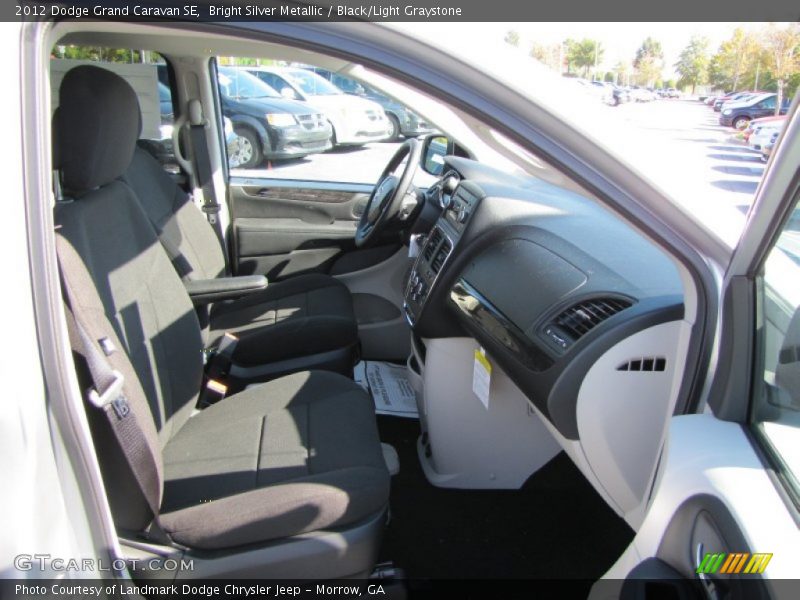 Bright Silver Metallic / Black/Light Graystone 2012 Dodge Grand Caravan SE