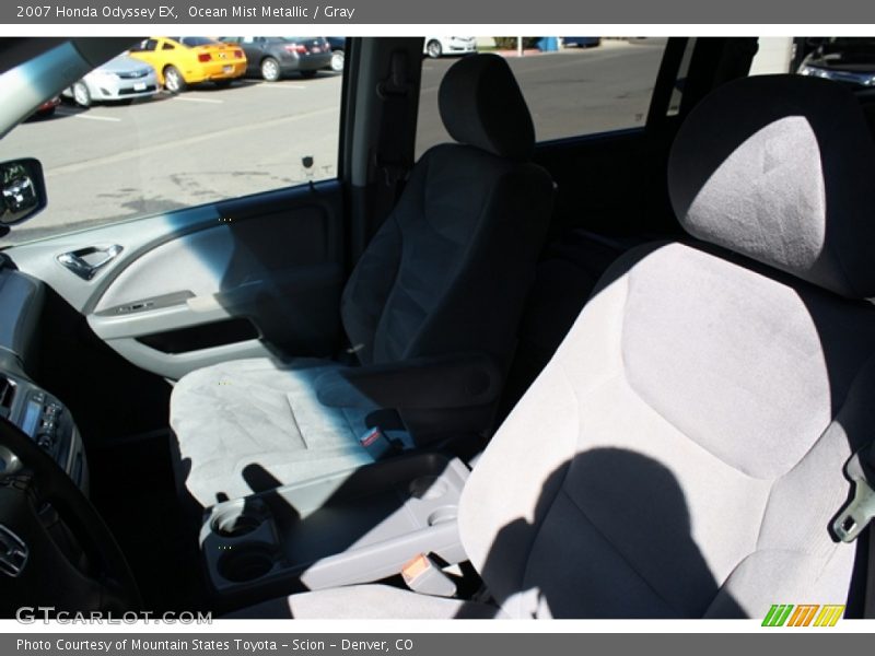 Ocean Mist Metallic / Gray 2007 Honda Odyssey EX