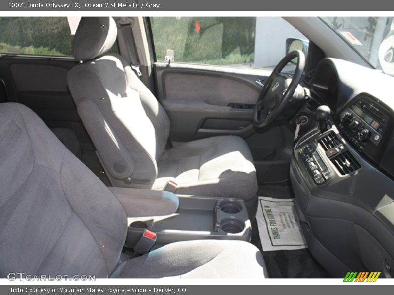 Ocean Mist Metallic / Gray 2007 Honda Odyssey EX