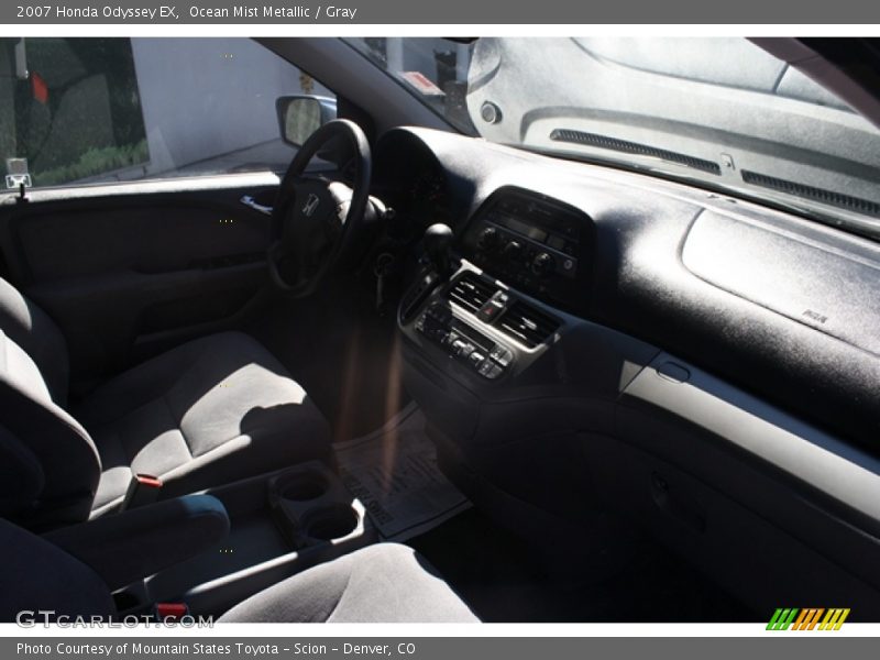Ocean Mist Metallic / Gray 2007 Honda Odyssey EX