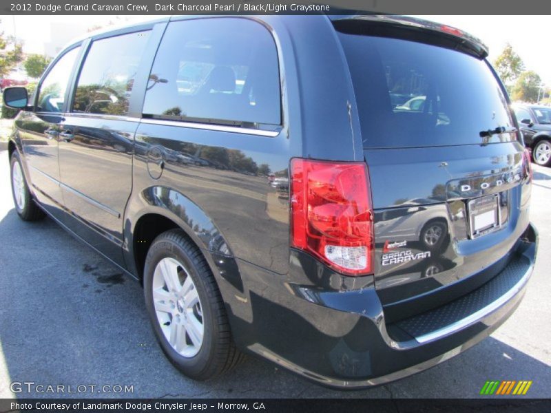 Dark Charcoal Pearl / Black/Light Graystone 2012 Dodge Grand Caravan Crew