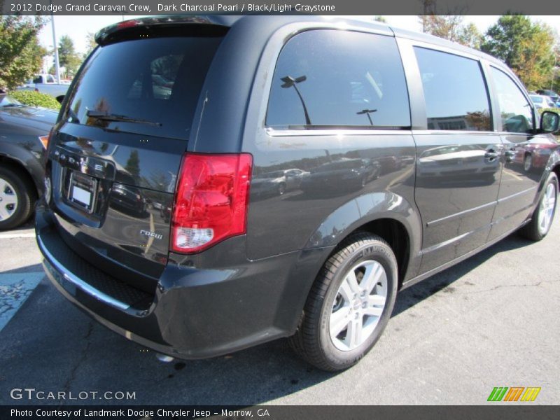 Dark Charcoal Pearl / Black/Light Graystone 2012 Dodge Grand Caravan Crew