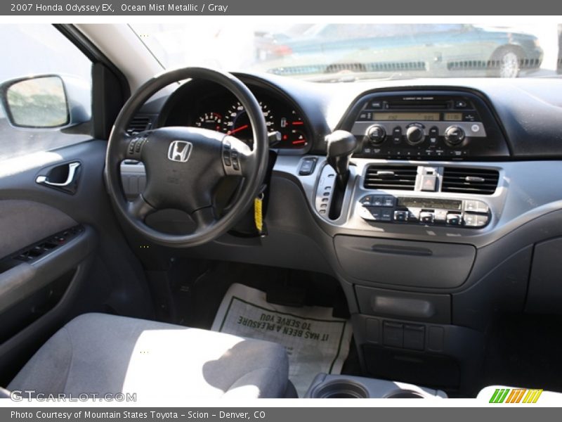 Ocean Mist Metallic / Gray 2007 Honda Odyssey EX