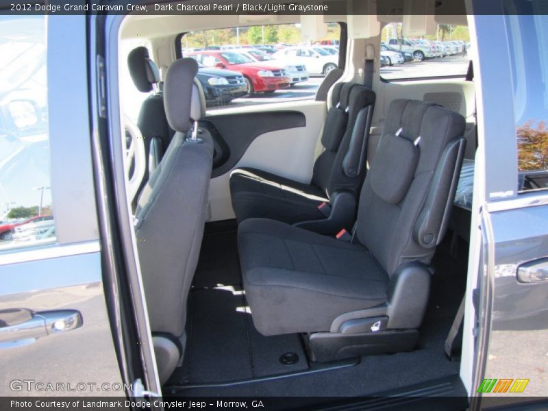 Dark Charcoal Pearl / Black/Light Graystone 2012 Dodge Grand Caravan Crew