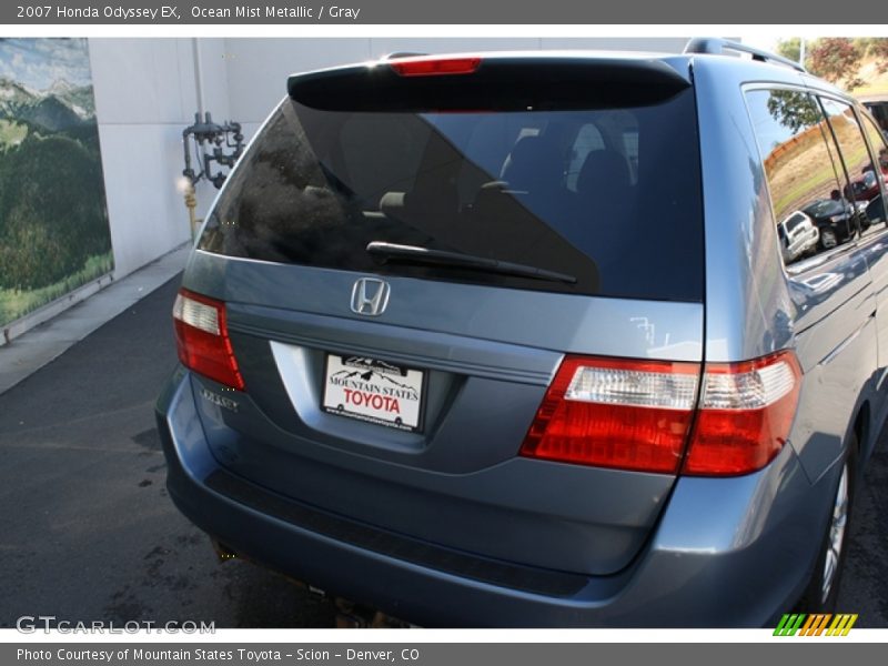 Ocean Mist Metallic / Gray 2007 Honda Odyssey EX