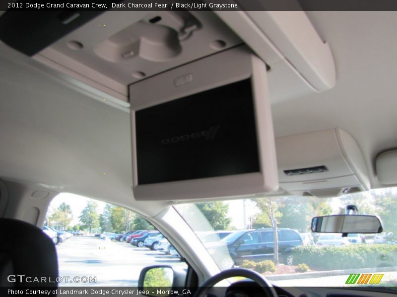 Dark Charcoal Pearl / Black/Light Graystone 2012 Dodge Grand Caravan Crew