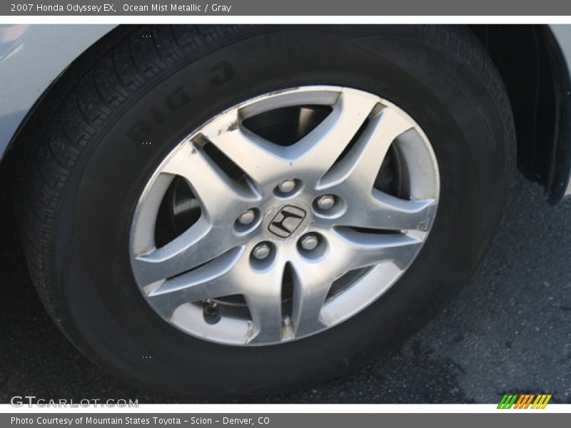 Ocean Mist Metallic / Gray 2007 Honda Odyssey EX