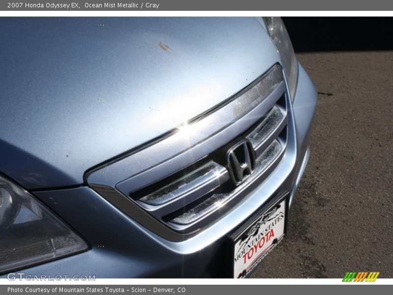 Ocean Mist Metallic / Gray 2007 Honda Odyssey EX