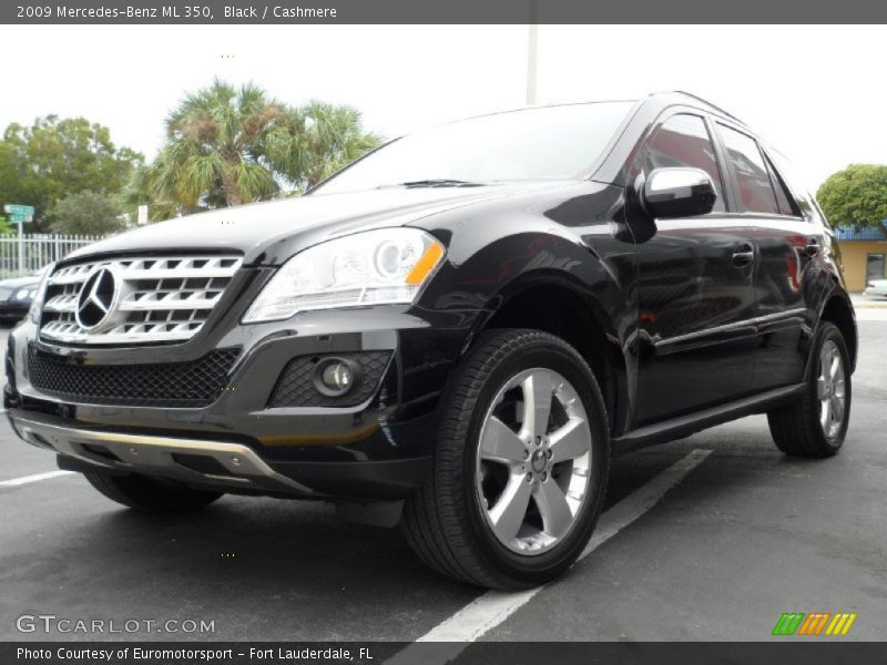 Black / Cashmere 2009 Mercedes-Benz ML 350