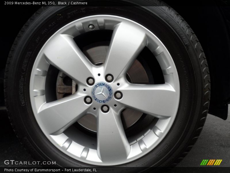 Black / Cashmere 2009 Mercedes-Benz ML 350