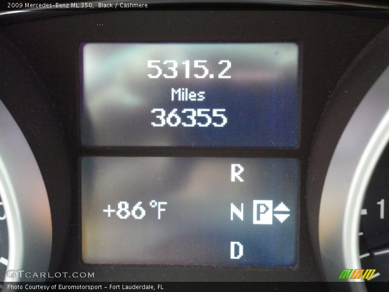 Black / Cashmere 2009 Mercedes-Benz ML 350