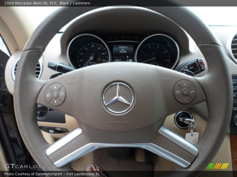 Black / Cashmere 2009 Mercedes-Benz ML 350