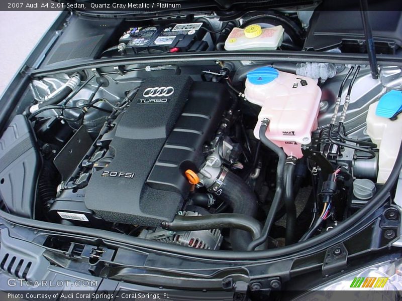 Quartz Gray Metallic / Platinum 2007 Audi A4 2.0T Sedan