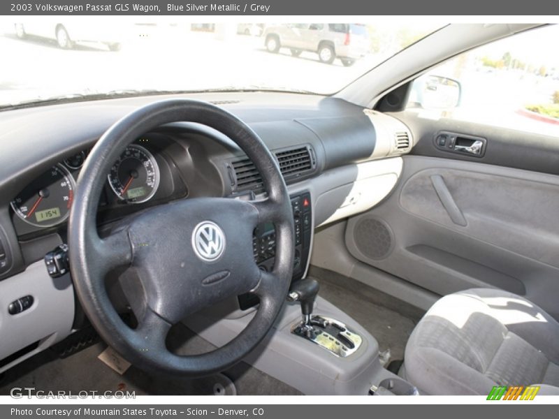 Blue Silver Metallic / Grey 2003 Volkswagen Passat GLS Wagon