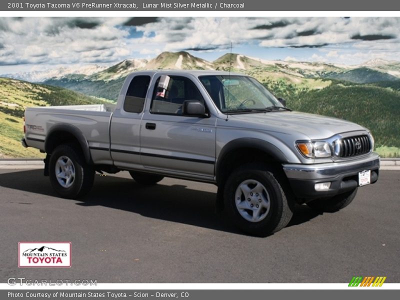 Lunar Mist Silver Metallic / Charcoal 2001 Toyota Tacoma V6 PreRunner Xtracab