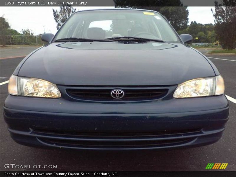 Dark Blue Pearl / Gray 1998 Toyota Corolla LE