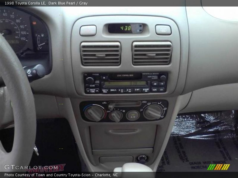 Dark Blue Pearl / Gray 1998 Toyota Corolla LE