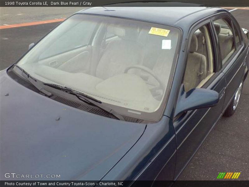 Dark Blue Pearl / Gray 1998 Toyota Corolla LE