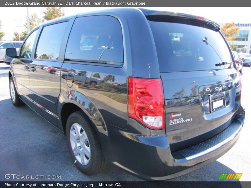 Dark Charcoal Pearl / Black/Light Graystone 2012 Dodge Grand Caravan SE